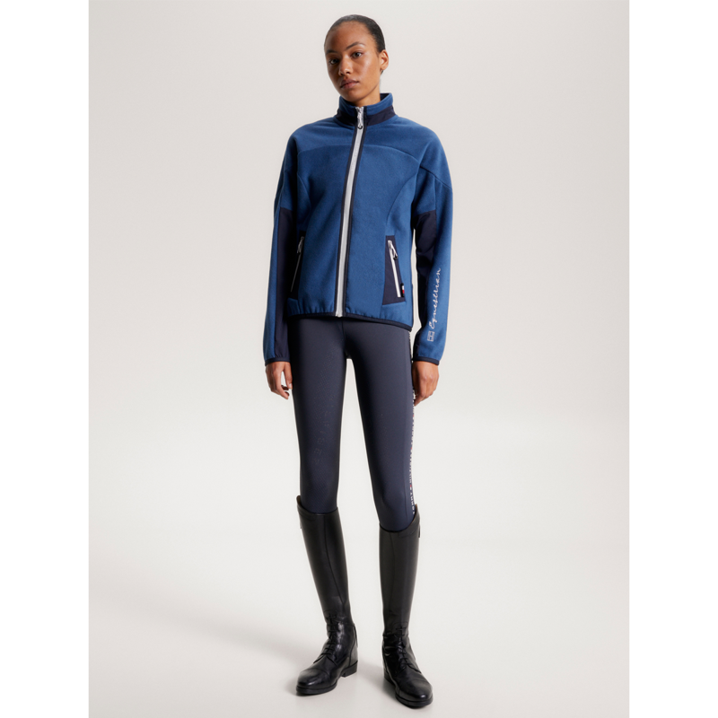 Tommy Hilfiger Women's Thermo Zip Fleece Jacket - Indigo Blue-3